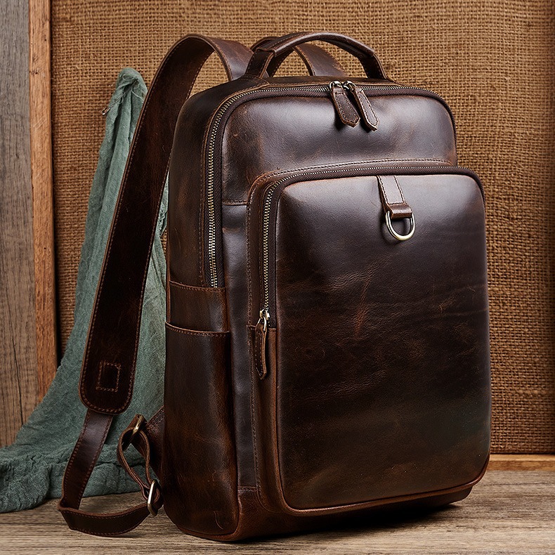 Leather Work Backpack - Sac à dos pour ordinateur portable