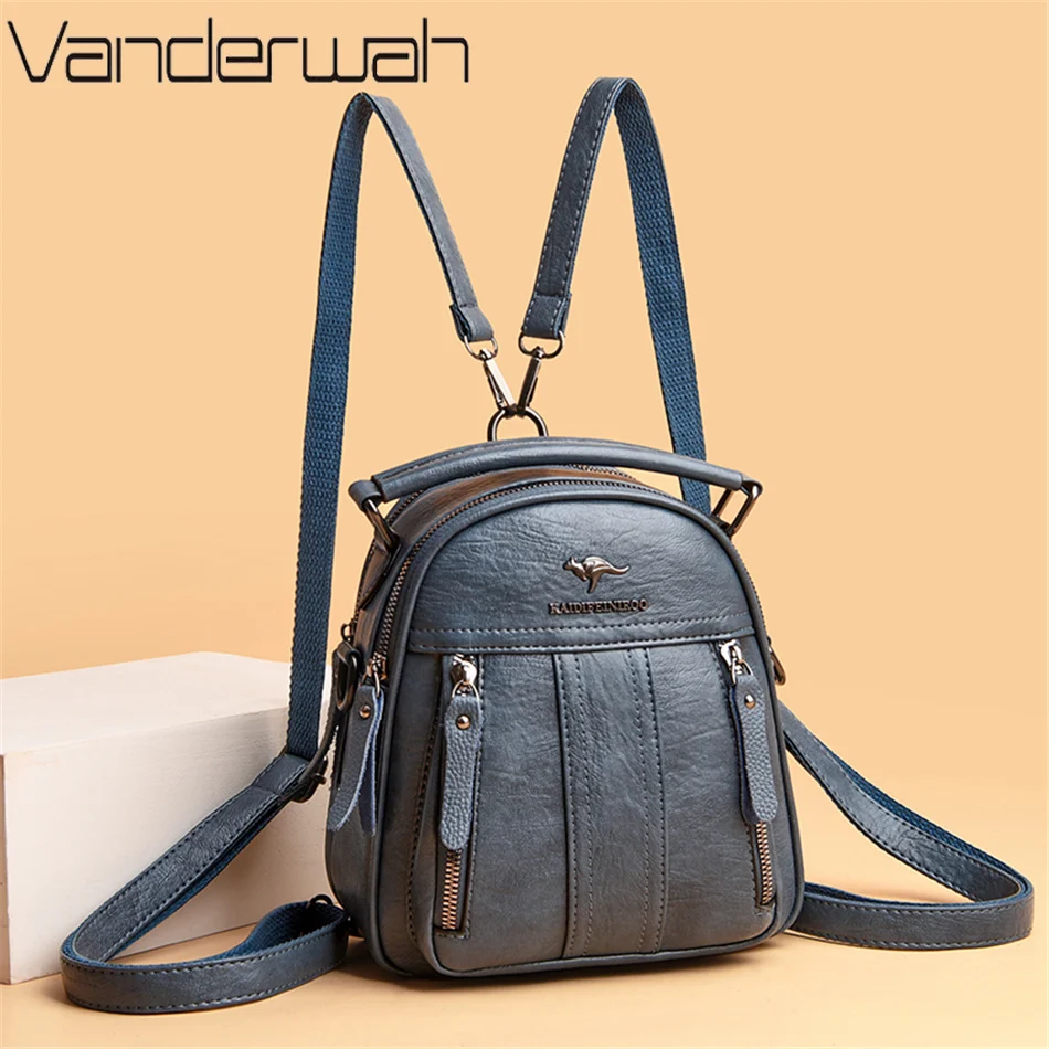 Leather Work Backpack - Sac à dos en cuir multifonction