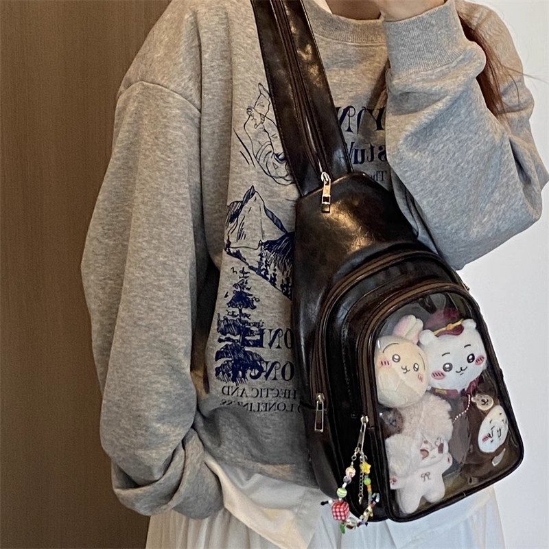 Leather Work Backpack - JIAERDI Anime Ita sac convient 20