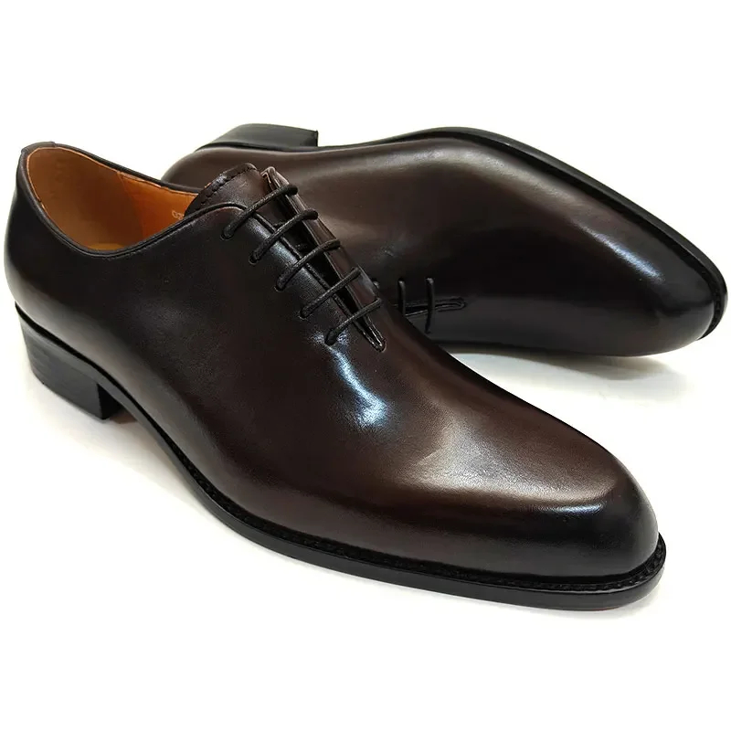 Leather Work Oxfords - Chaussures en cuir pour hommes, chaussures