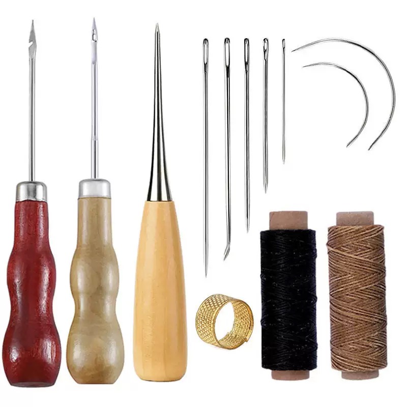 Leatherwork Awl - Ensemble de couture en cuir, 13