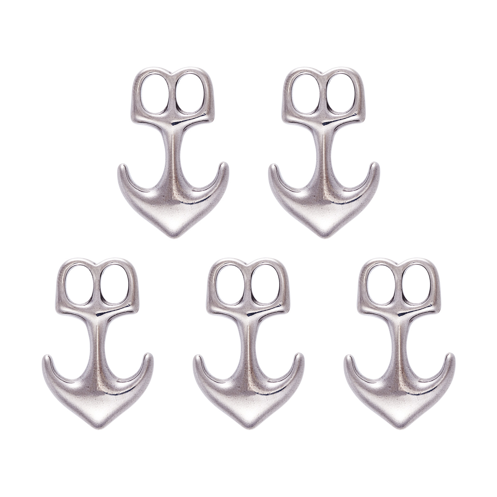 Leatherwork Diy - Lot de 5 fermoirs crochets ancre