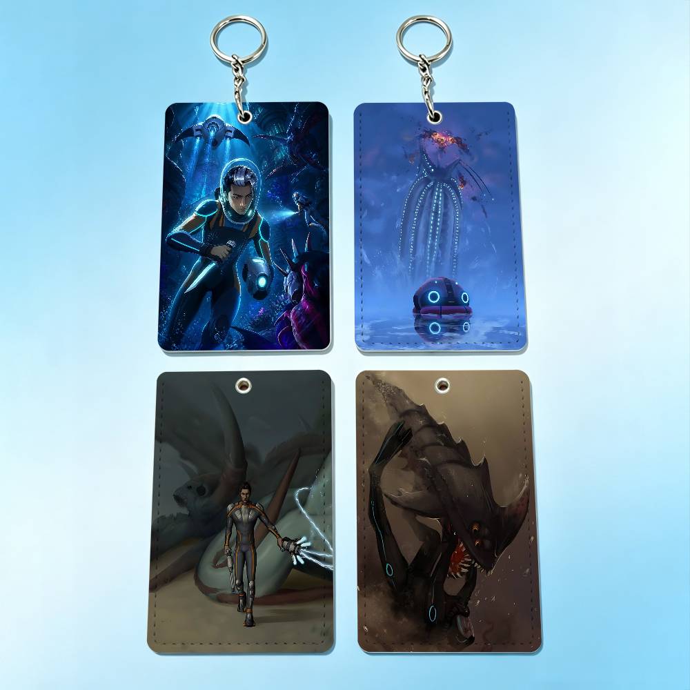 Leather Work Is - Porte-badge porte-clés S-Subnautica 2, étui de