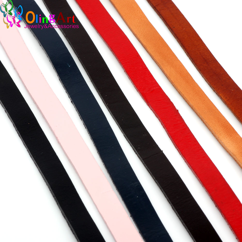 Leatherwork Diy - OlingArt 10*2mm 1 mètre/Lot corde/cordons en