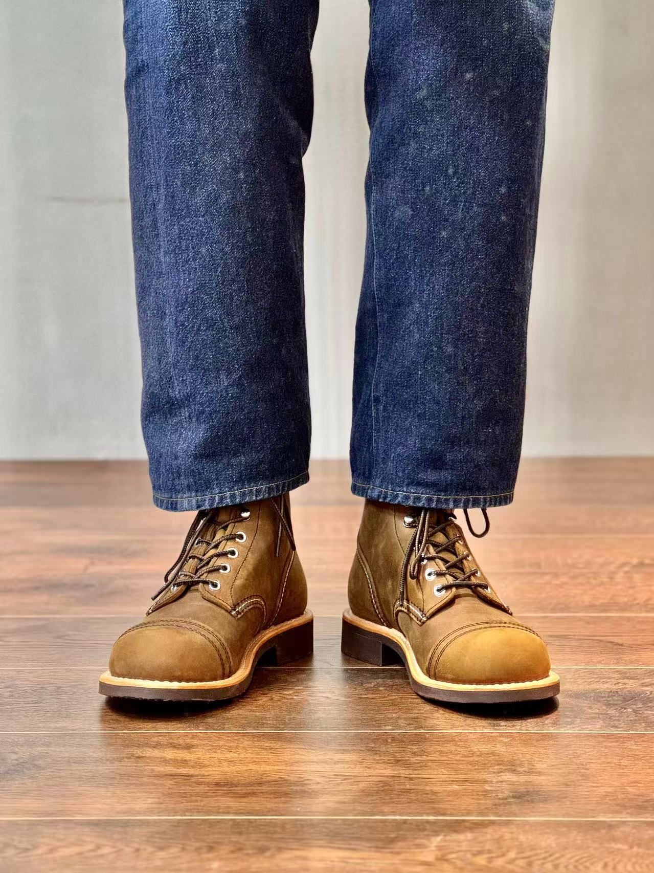 Leatherwork Boots - Bottes de moto rétro en cuir