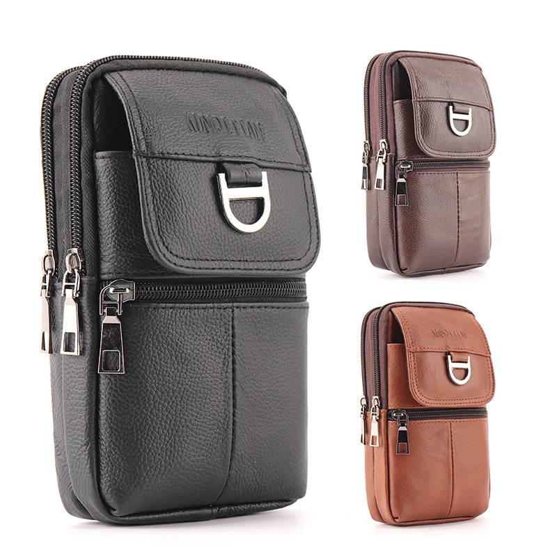 Leather Work Backpack - Sac banane en cuir pour homme