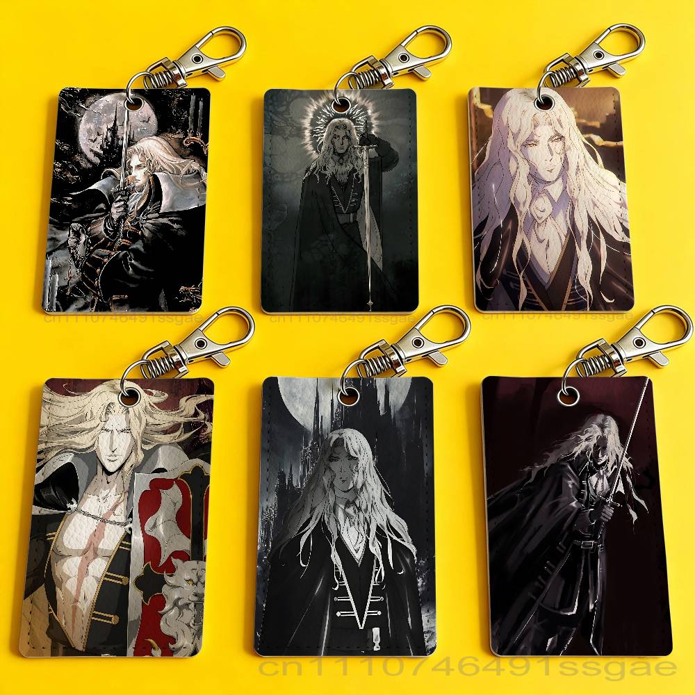 Leather Work Is - Porte-badge Alucard C-Castlevania, porte-clés pour carte