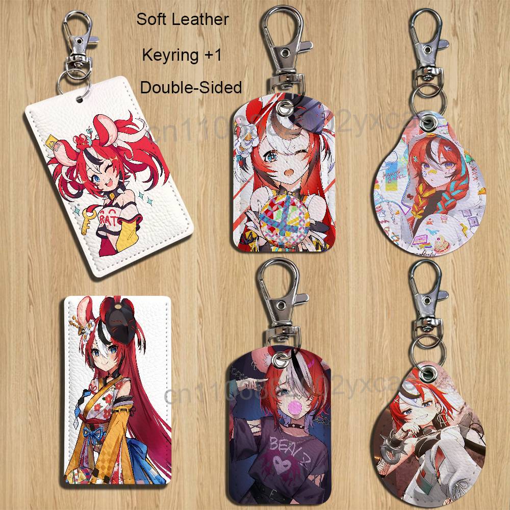 Leather Work Is - Porte-cartes Hakos Baelz Takodachi mignon pour