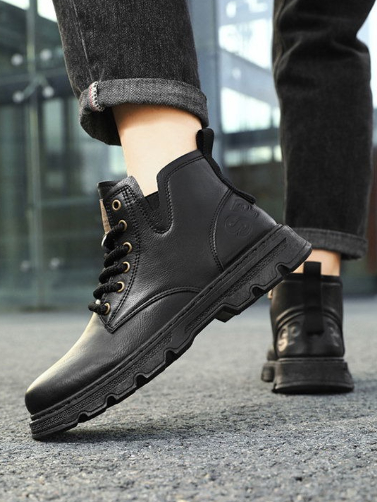 ​ Hommes 2025 hiver nouveauté  - Leatherwork Boots avis et prix