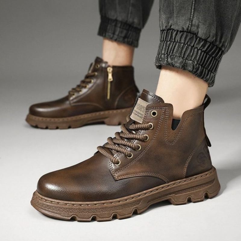 ​ Hommes 2025 hiver nouveauté  - Leatherwork Boots avis et prix