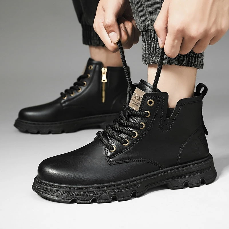 ​ Hommes 2025 hiver nouveauté  - Leatherwork Boots avis et prix