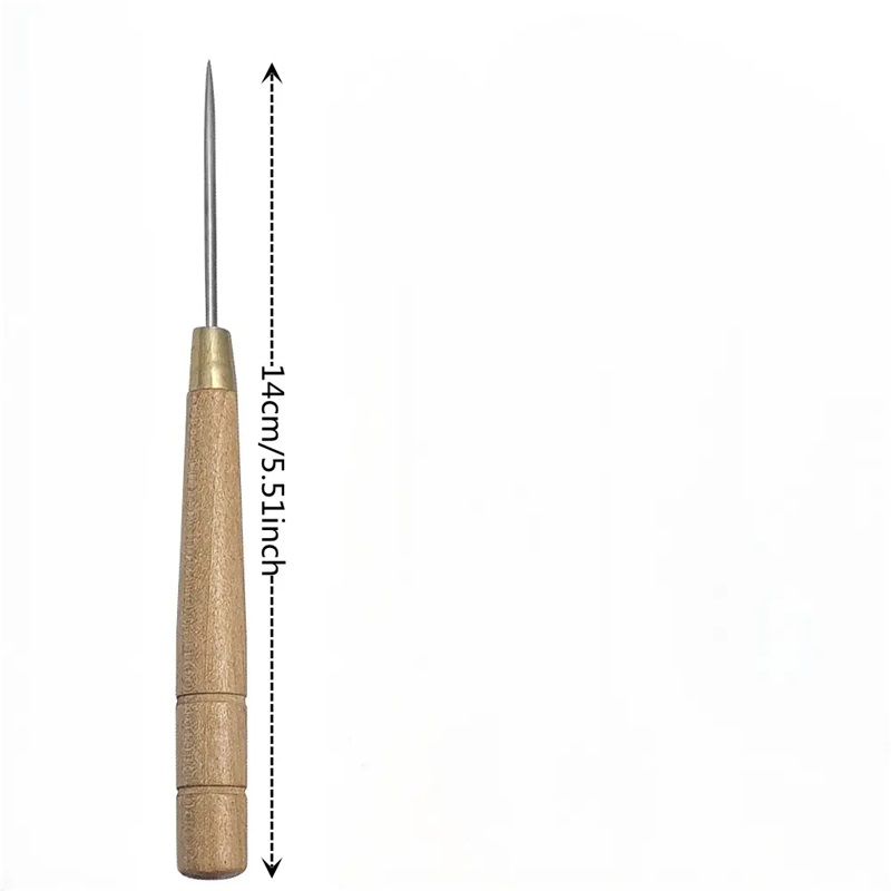 Poinçon avec manche en bois, o - Leatherwork Awl avis et prix