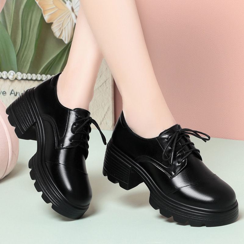 6cm rétro respirant confortabl - Leather Work Oxfords avis et prix