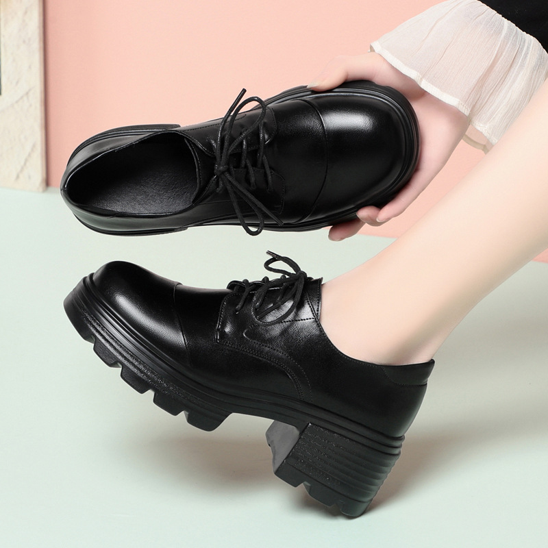 6cm rétro respirant confortabl - Leather Work Oxfords avis et prix