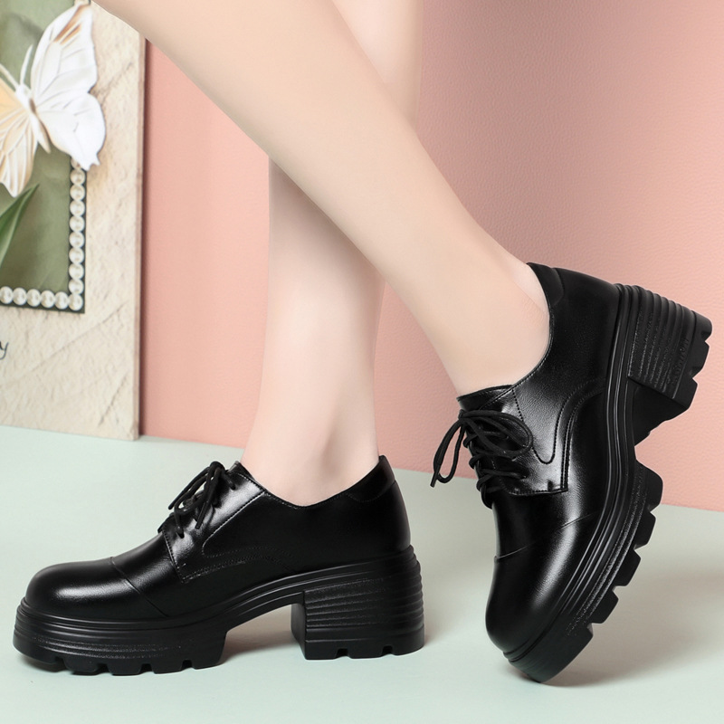 6cm rétro respirant confortabl - Leather Work Oxfords avis et prix