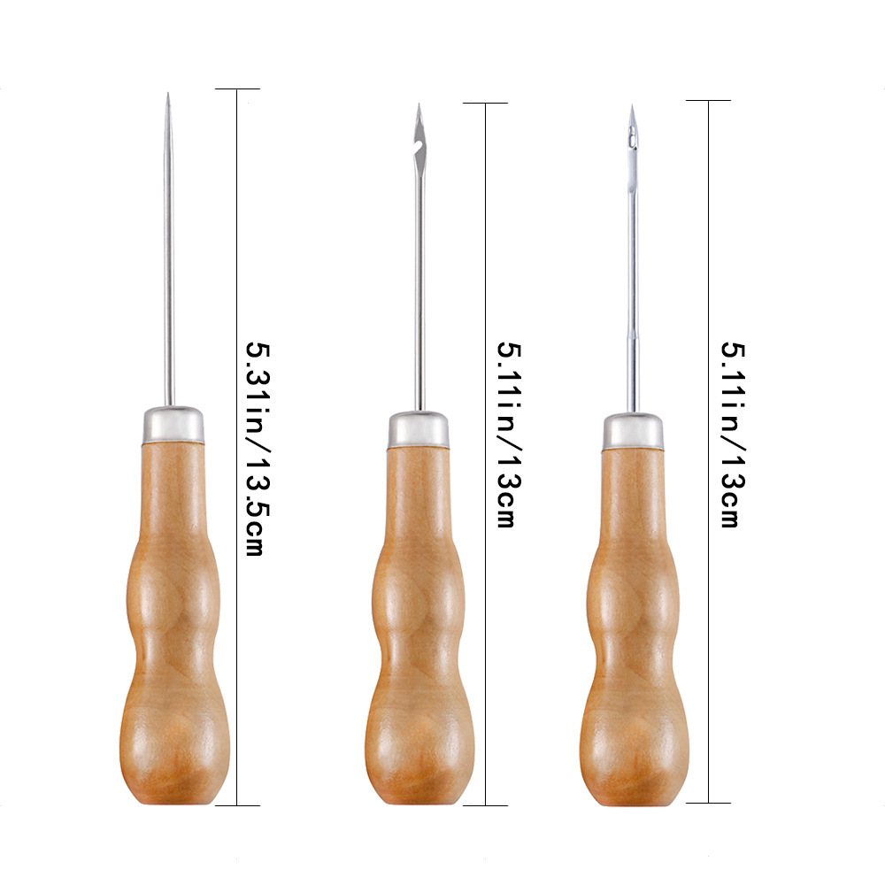 Poinçon en cuir manche en bois - Leatherwork Awl avis et prix