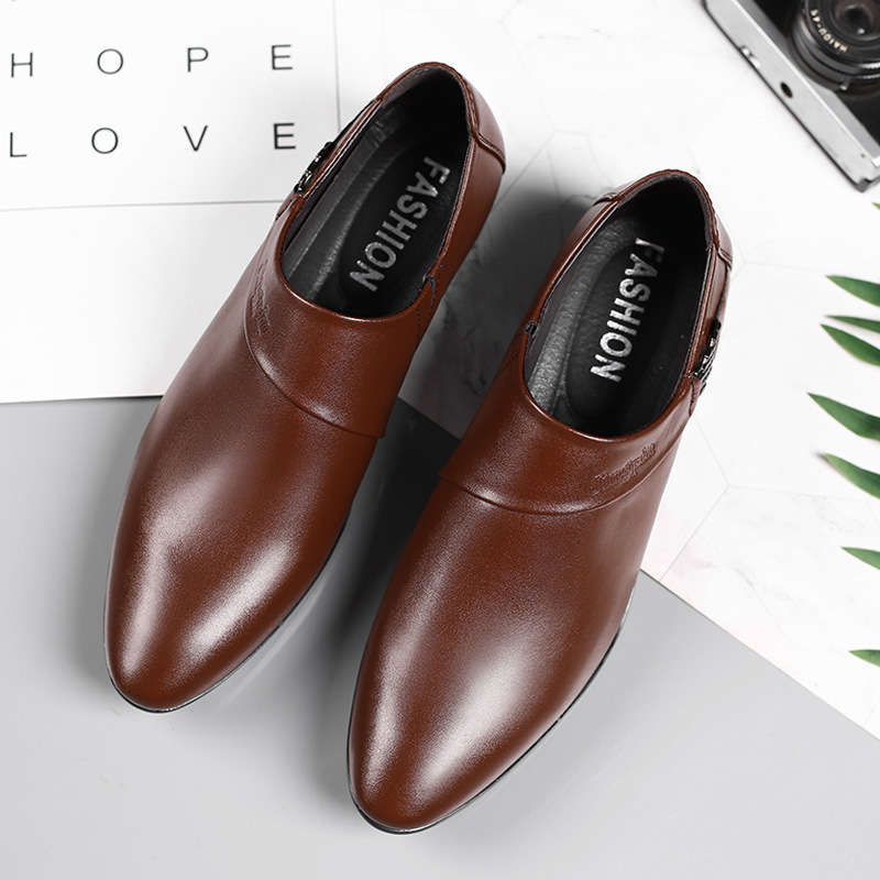 Chaussures en cuir PU pour hom - Leather Work Oxfords avis et prix