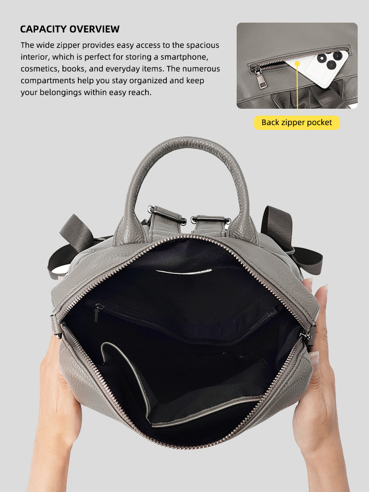 Sac à dos Zency Premium en cui - Leather Work Backpack avis et prix