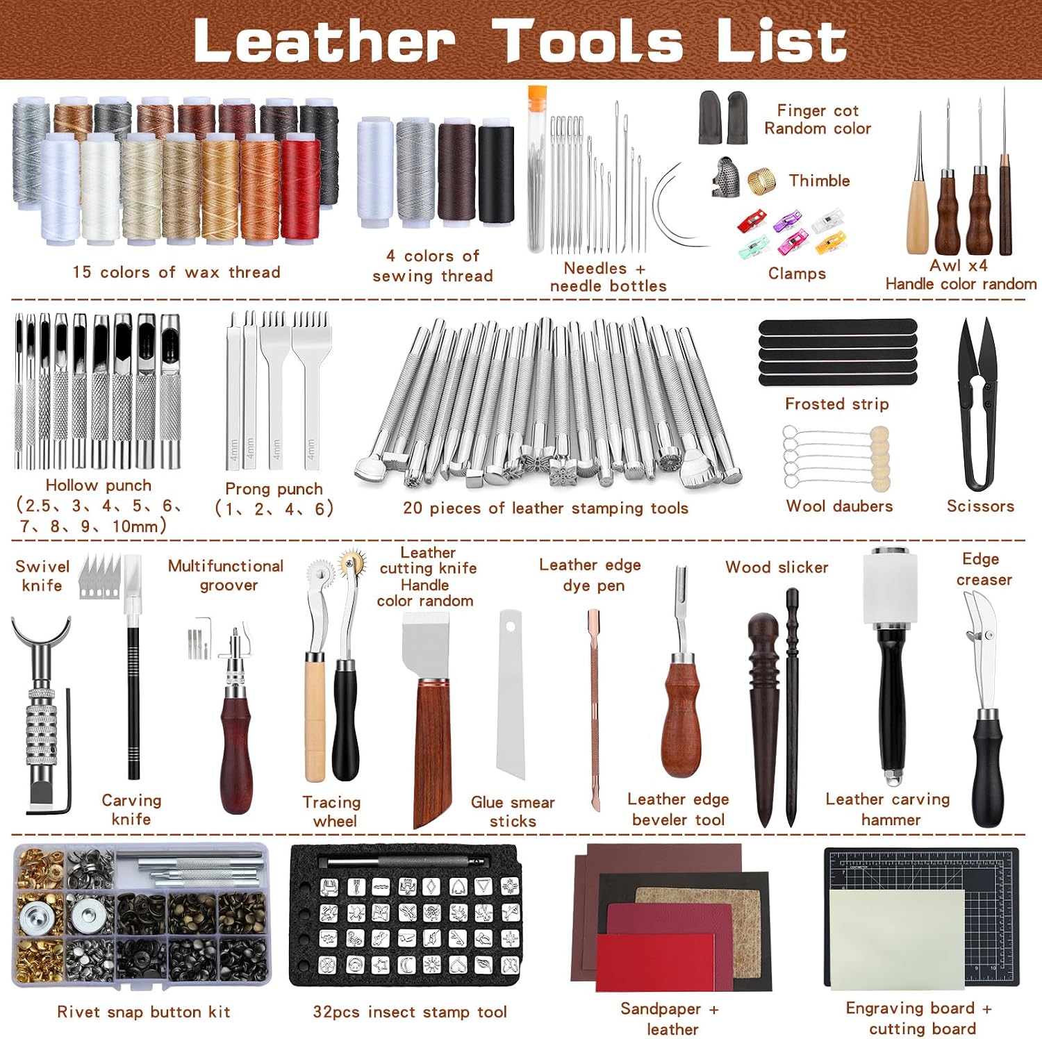 Kit d'outils de maroquinerie p - Leather Work Is avis et prix