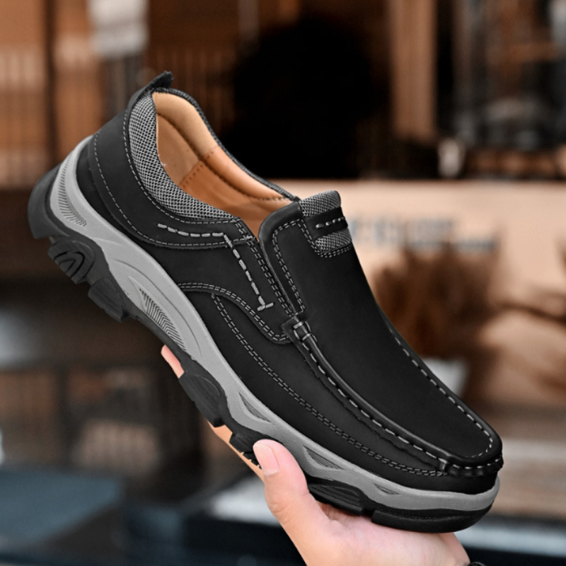 Hommes mocassins sans lacet ba - Leather Work Oxfords avis et prix
