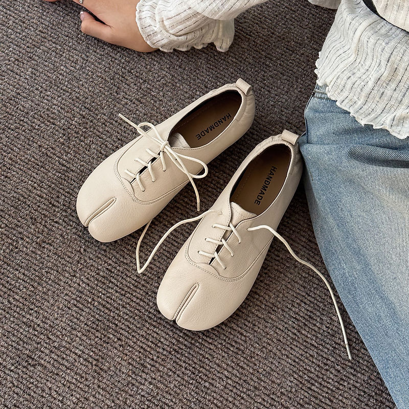 Chaussures Tabi en cuir vérita - Leather Work Oxfords avis et prix