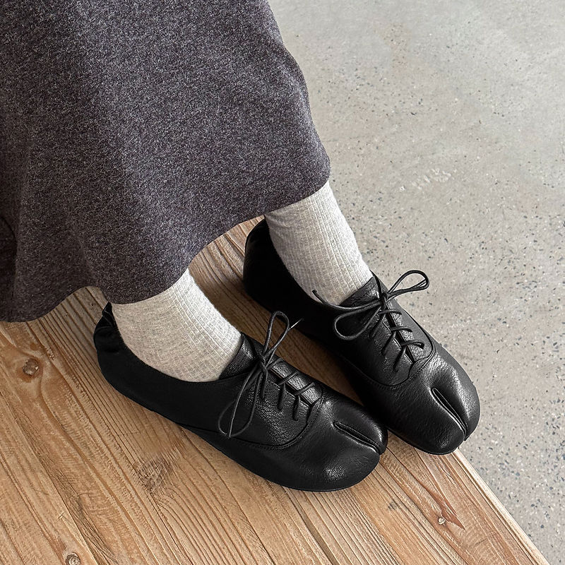Chaussures Tabi en cuir vérita - Leather Work Oxfords avis et prix