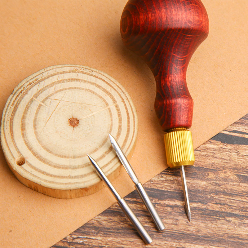 Jolie çon en cuir avec manche  - Leatherwork Awl avis et prix