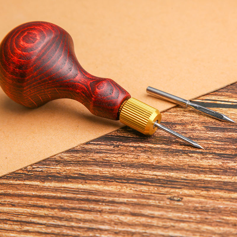 Jolie çon en cuir avec manche  - Leatherwork Awl avis et prix