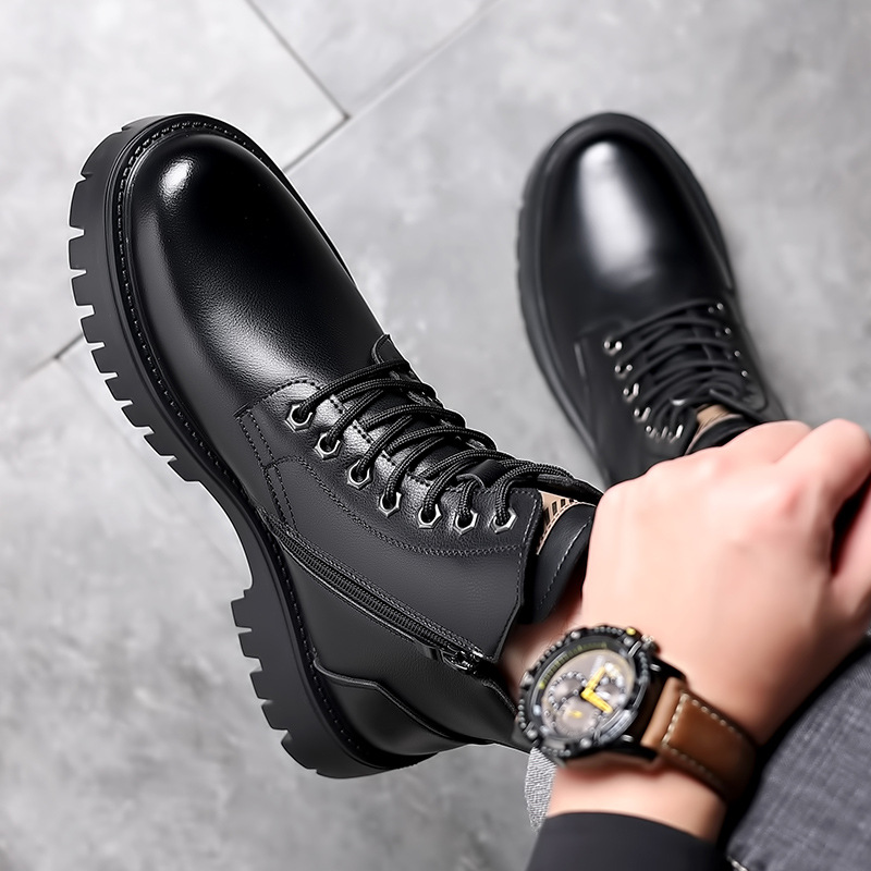 Hommes classiques en cuir véri - Leatherwork Boots avis et prix