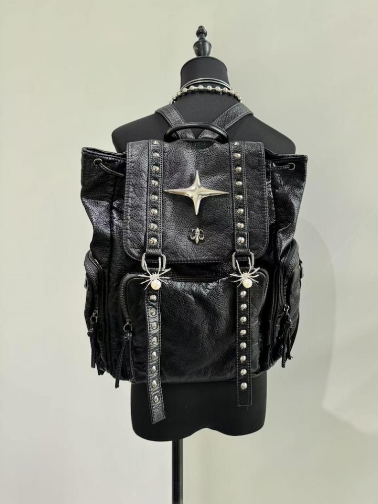Sac à bandoulière gothique Pun - Leather Work Backpack avis et prix