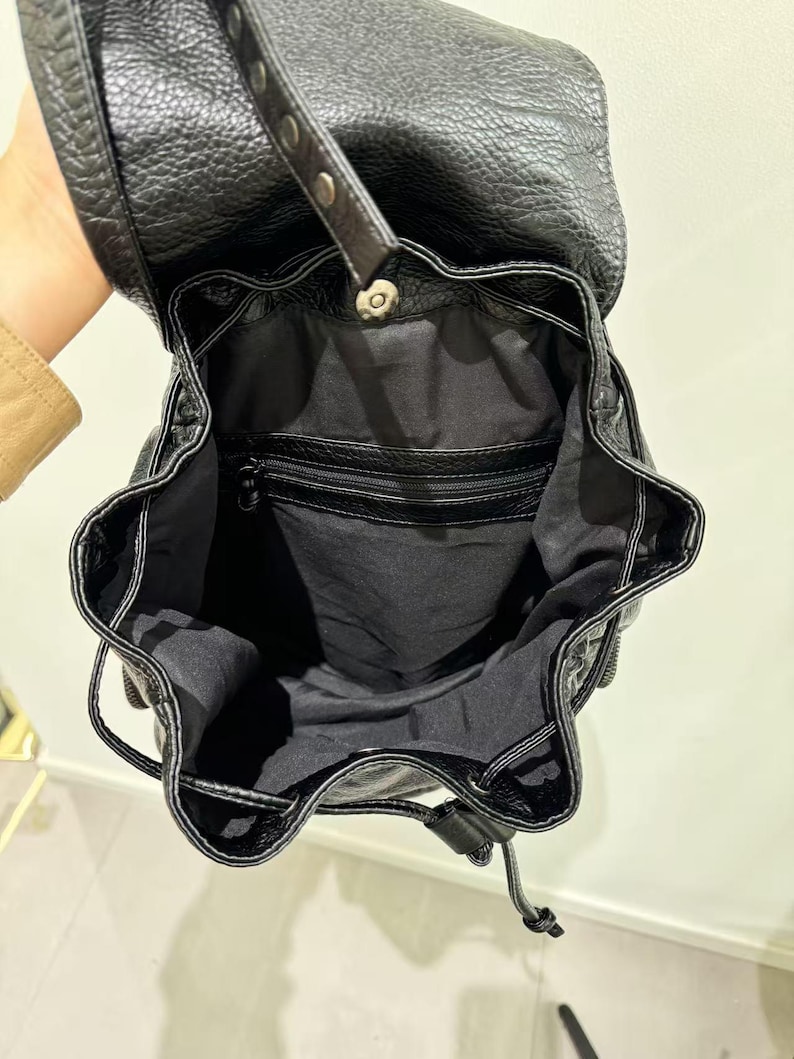 Sac à bandoulière gothique Pun - Leather Work Backpack avis et prix