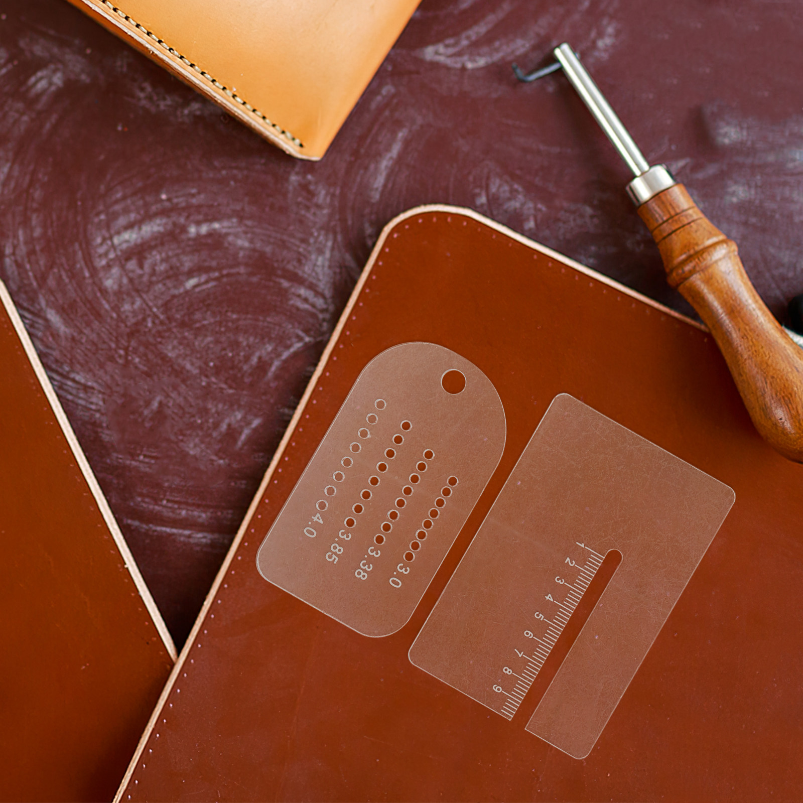 2 pièces : Règle de guidage mu - Leatherworking Guide avis et prix