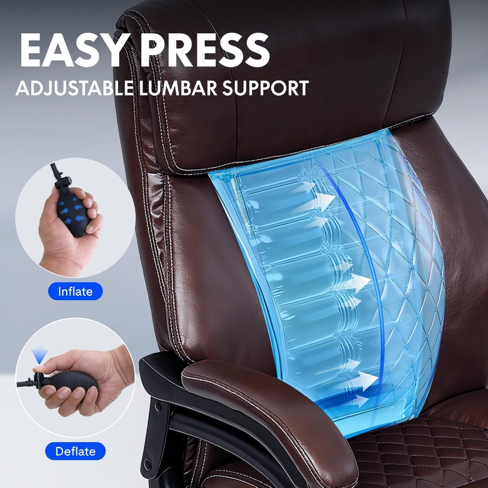 Chaise de bureau haute capacit - Leather Work Is avis et prix