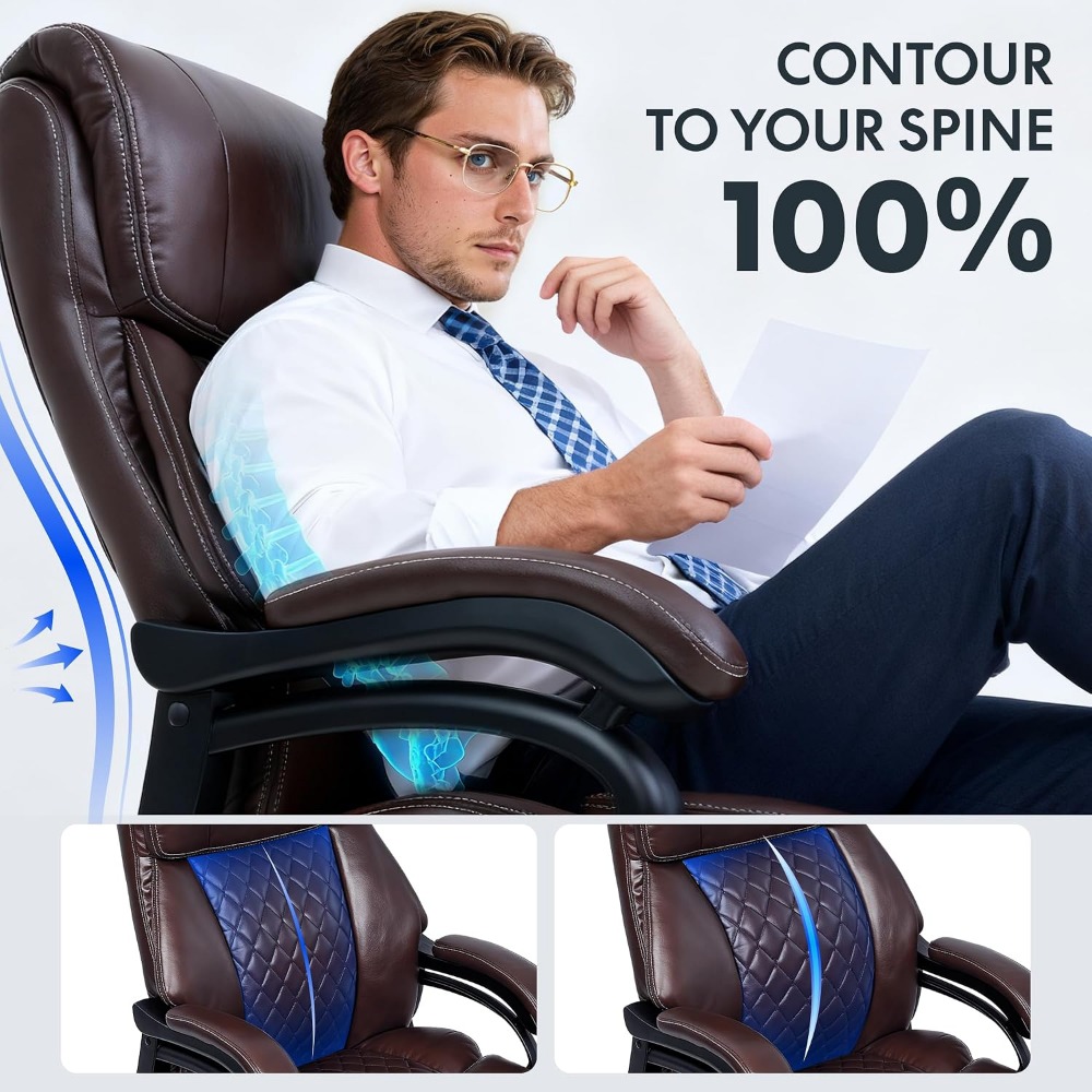 Chaise de bureau haute capacit - Leather Work Is avis et prix