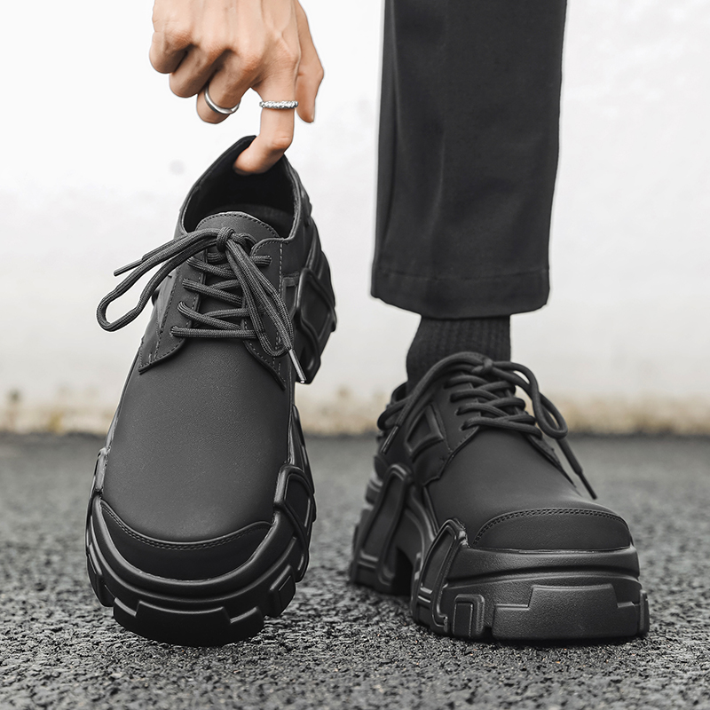 Chaussures à plateforme en cui - Leather Work Oxfords avis et prix