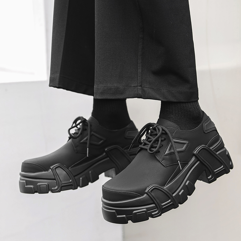 Chaussures à plateforme en cui - Leather Work Oxfords avis et prix