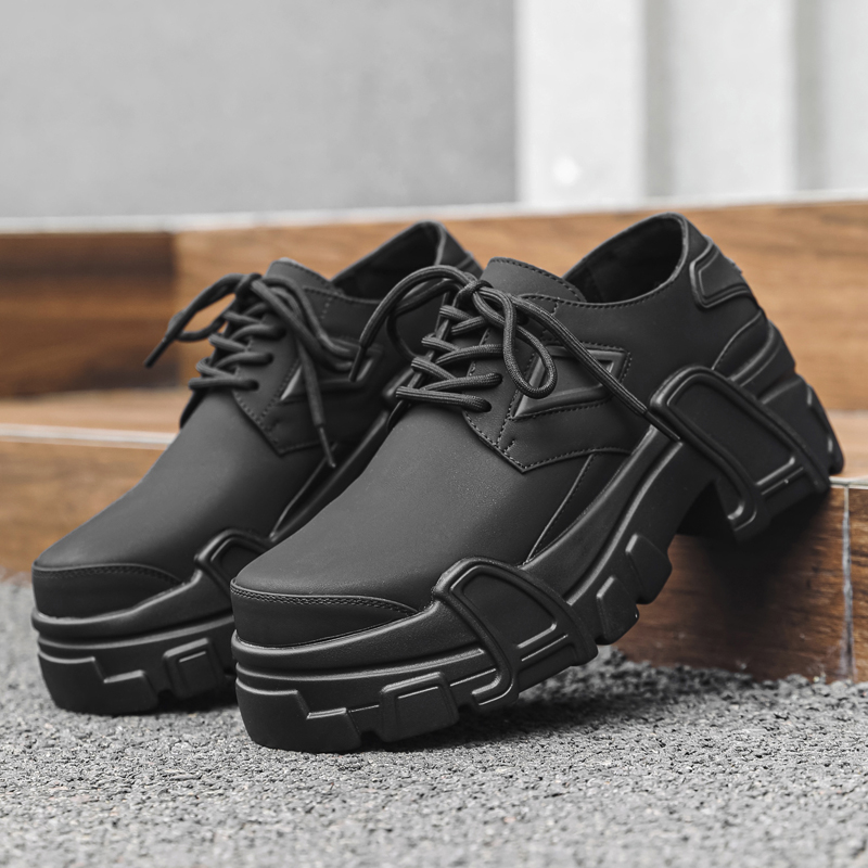Chaussures à plateforme en cui - Leather Work Oxfords avis et prix