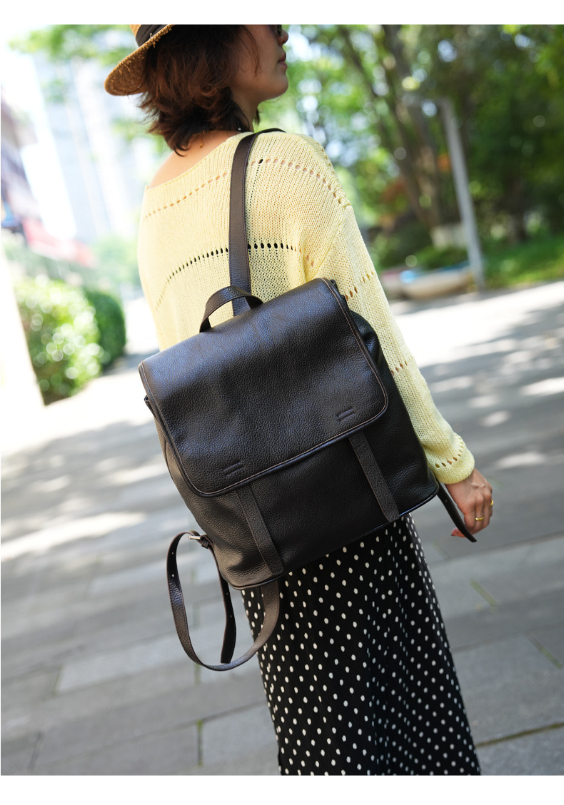 Sac à dos pour femme en cuir d - Leather Work Backpack avis et prix