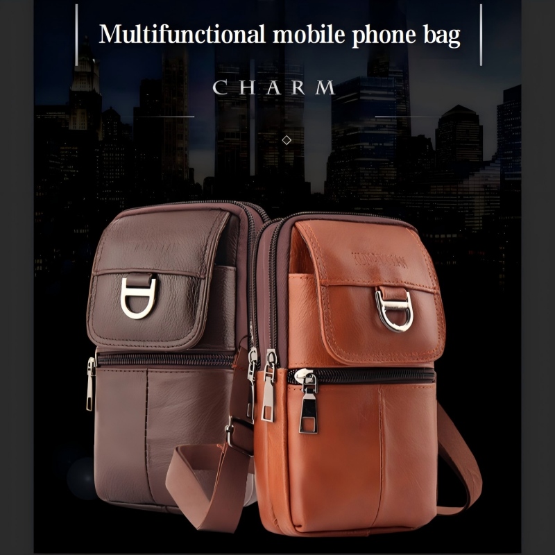 Sac banane en cuir pour homme  - Leather Work Backpack avis et prix
